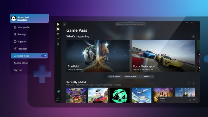 Xbox: aplicativo para Windows é atualizado com ‘modo compacto’ para consoles portáteis e mais