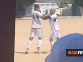 VÍDEO: Teo Gutiérrez aos socos com um cunhado num jogo de futebol