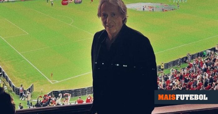 Jorge Jesus esteve no Estádio da Luz para ver Benfica-Sp. Braga