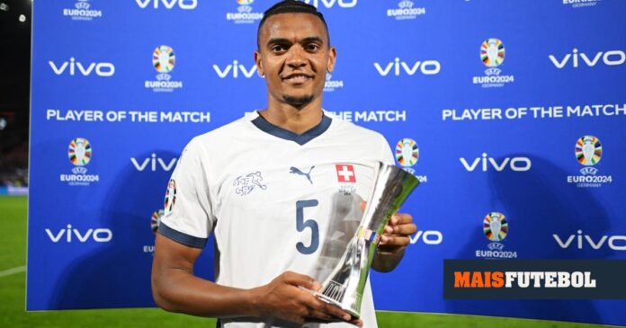 Euro 2024: Akanji eleito o «homem do jogo» no Escócia-Suíça