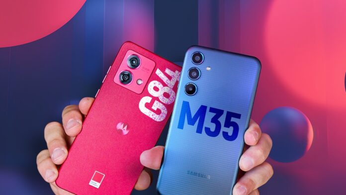 Galaxy M35 vs Moto G84: bateria grande ou design fino é mais importante? | Comparativo