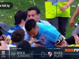 VÍDEO: Romero «pega-se» com os próprios adeptos após o Boca-River