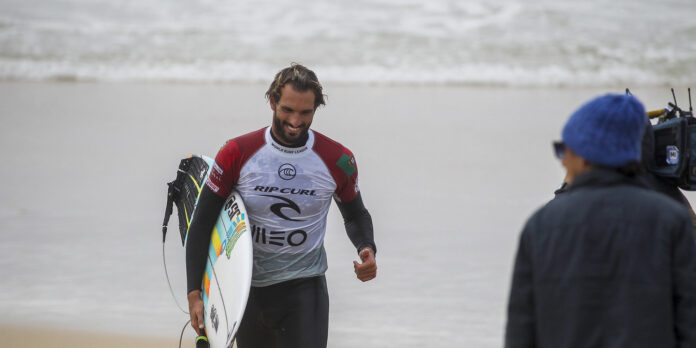 Frederico Morais e Yolanda Hopkins preparados para o Ericeira Pro