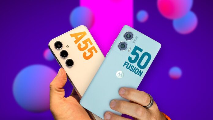 Edge 50 Fusion vs Galaxy A55: som e bateria superam desempenho e câmera? | Comparativo