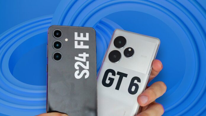 Galaxy S24 FE vs realme GT 6: desempenho e câmeras superam tela e bateria? | Comparativo