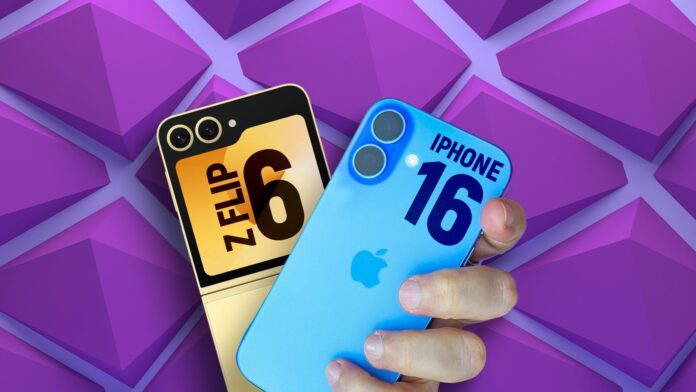 iPhone 16 vs Galaxy Z Flip 6: melhor celular compacto é padrão ou dobrável? | Comparativo