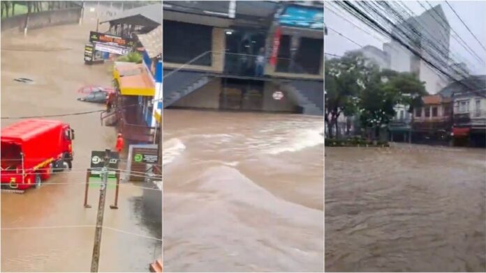 Chuva alaga ruas e interdita rodovias no Sudeste; veja vídeos